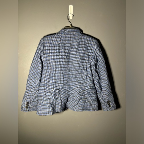 Talbots Aberdeen Houndstooth Wool Blend Blazer Size 12 Petite - Picture 4 of 6